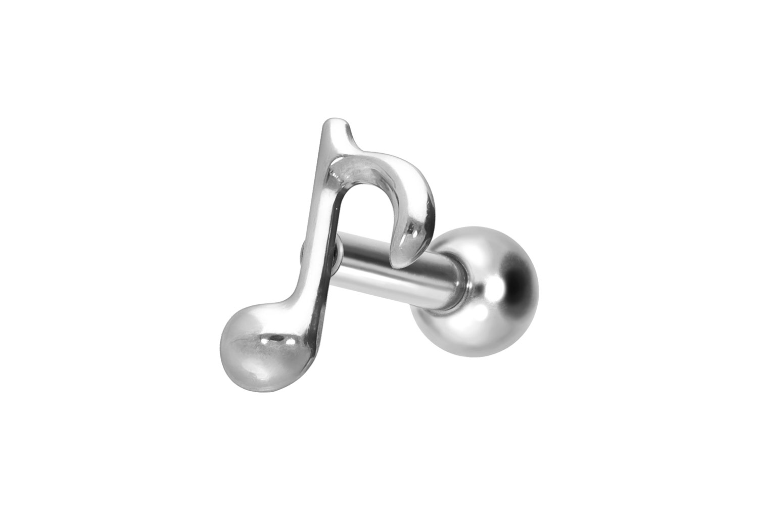 Titan Ohrpiercing mit Innengewinde ACHTELNOTE